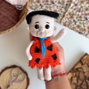 PEDRO PICAPIEDRA AMIGURUMI, PATRON DE AMIGURUMI, LOS PICAPIEDRAS