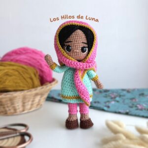 patron de amigurumi, malala yousafzai, amigurumi pattern