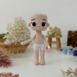 MUÑECA AMIGURUMI CUERPO BASE. PATRÓN AMIGURUMI. ESP/ENG